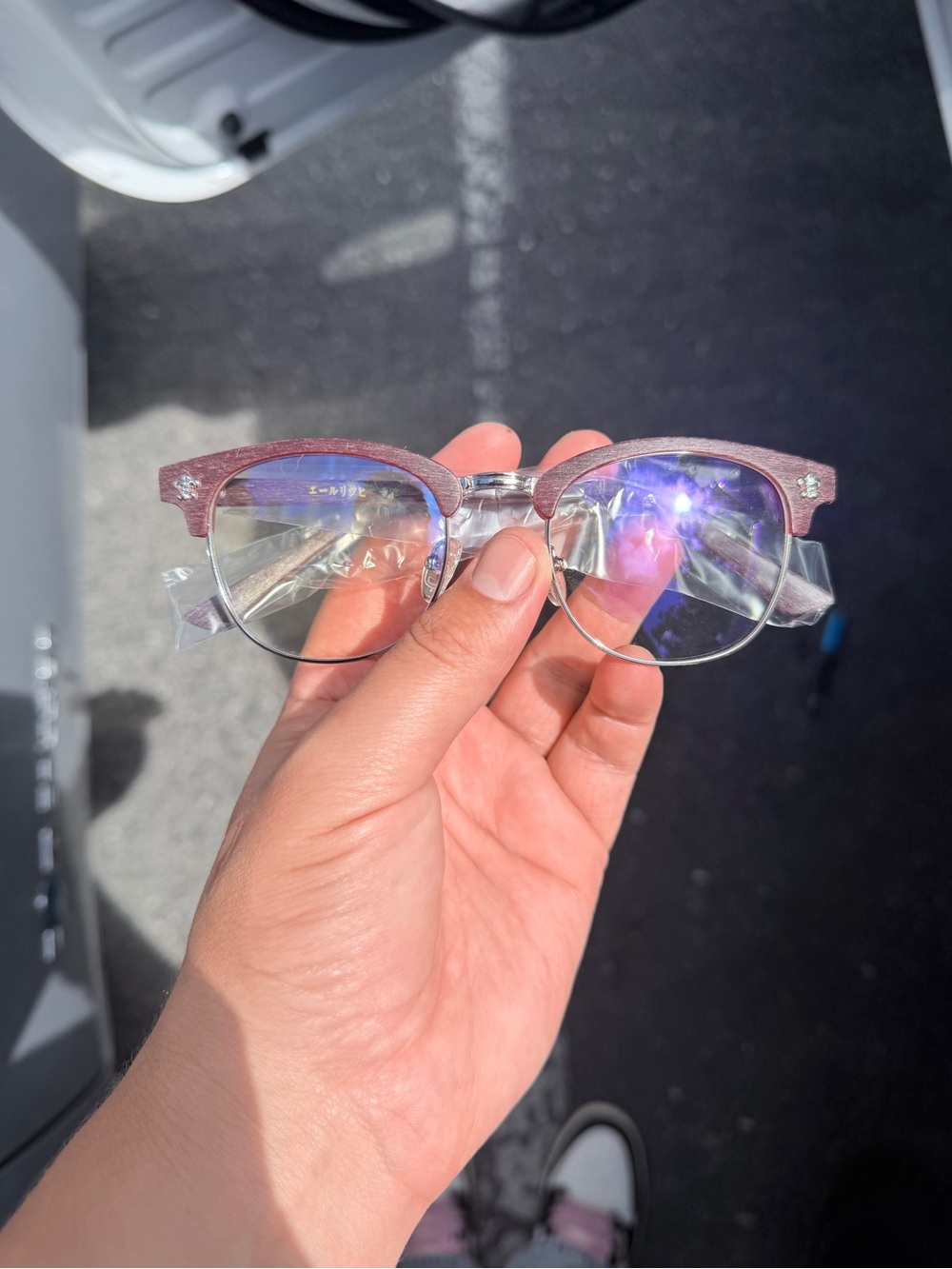 Chrome hearts brown glasses